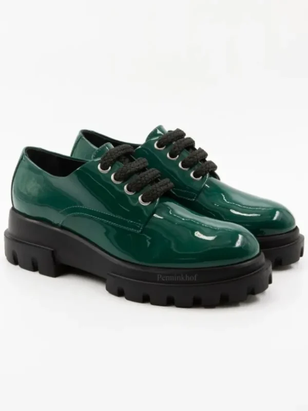 AGL loafers MAXINE LACE UP D756027 Green