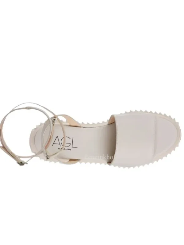 AGL sandals D642054PQK Cream White
