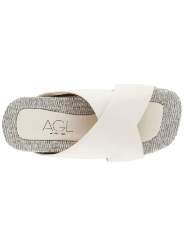 AGL sandals HOLLY D677001PGK Cream White