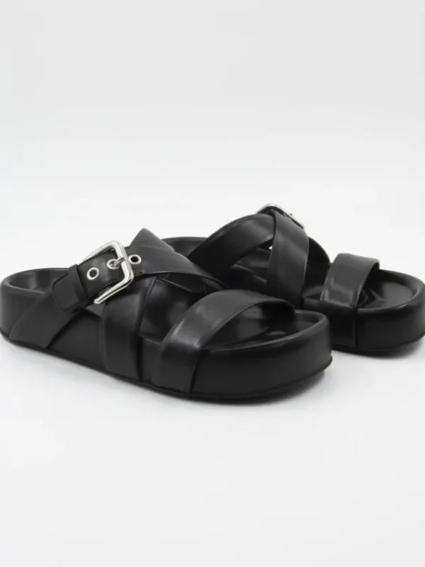 AGL sandals JANE SLIDE D685005 Black