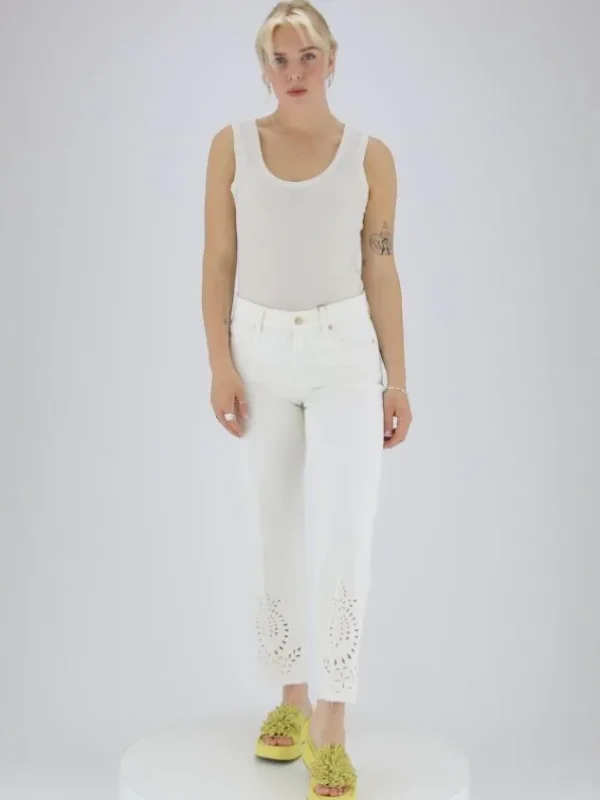 Cambio jeans PARIS STRAIGHT 9058 0017- 23 Cream White