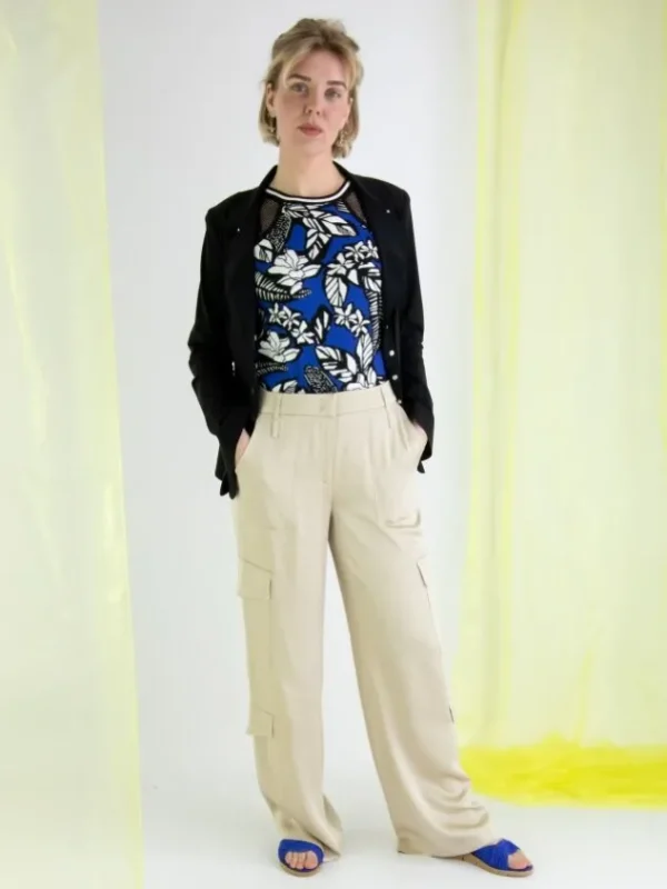 Cambio trousers AMELIE CARGO Beige