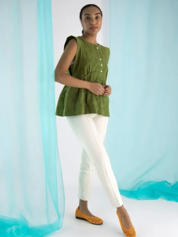 Cambio trousers ROS 6111 0202-00 Cream White
