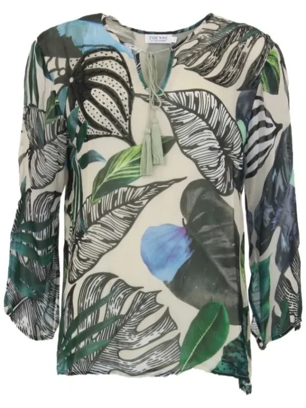 Etoile du Monde tunics GRAPHIC JUNGLE S19-M0337 Beige