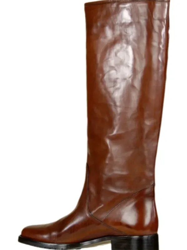 Even and odd boots 233 Cognac
