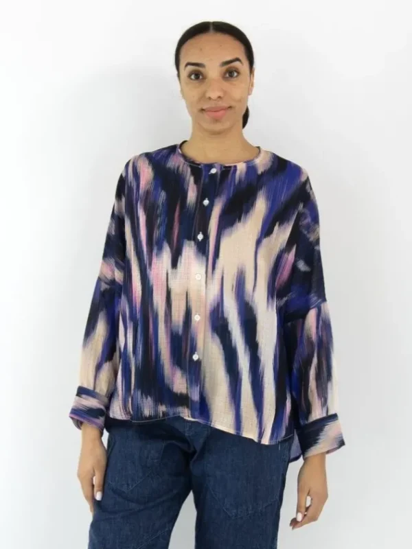 High blouses AGREE S50303 Purple