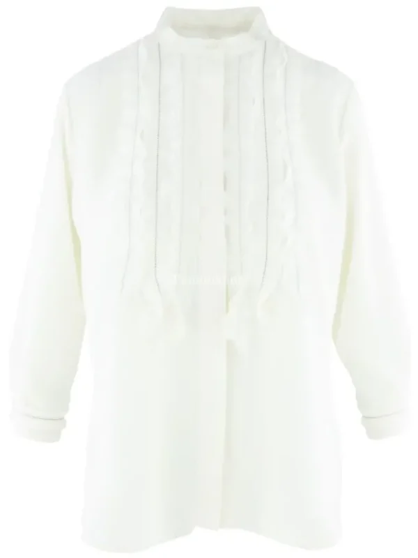 High blouses HARMONIC S50260 Cream White