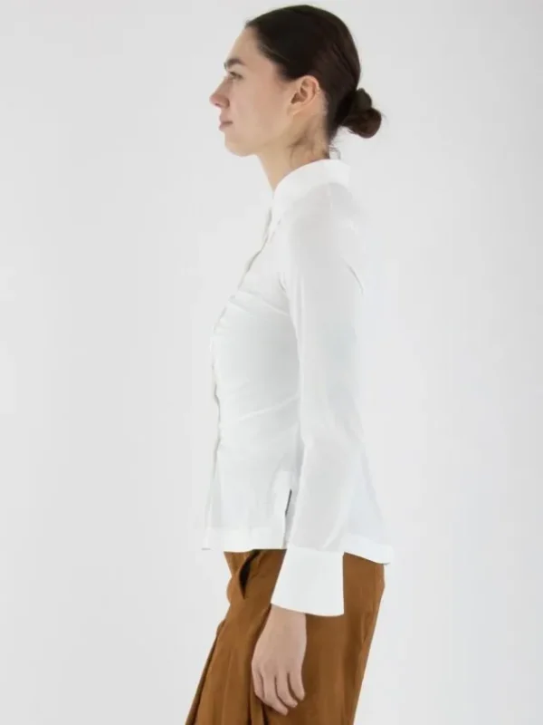 High blouses SATISFY S50298 White