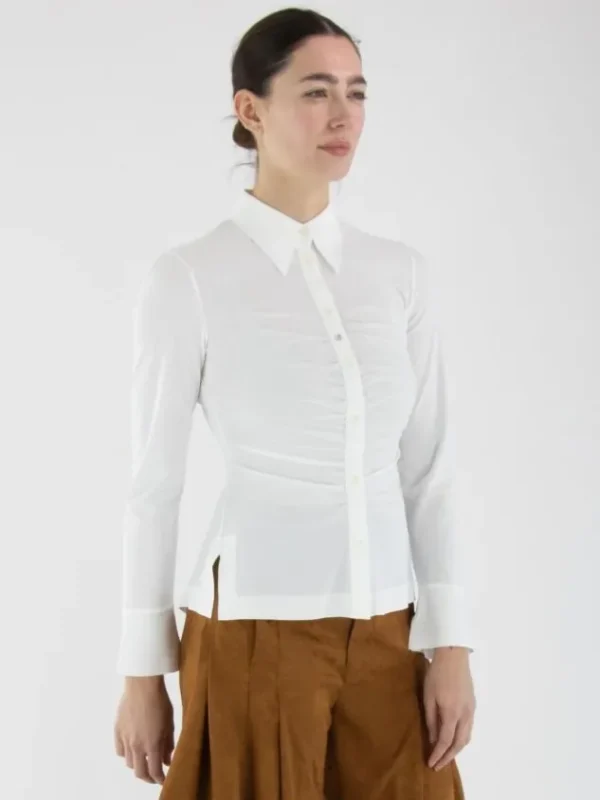 High blouses SATISFY S50298 White