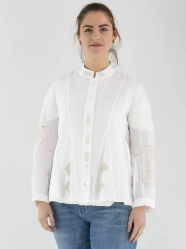 High blouses SEQUENTIAL 730449 White