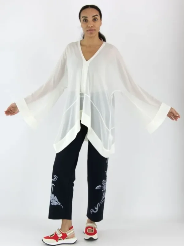 High blouses VOYAGE S50294 Cream White