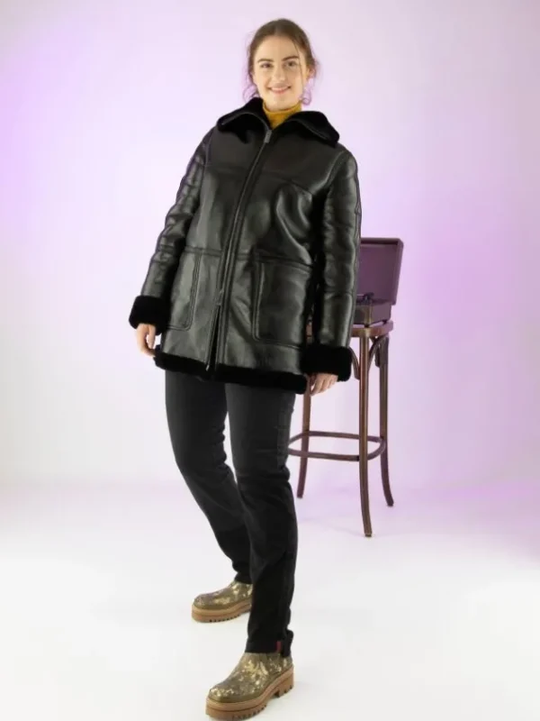 High coats OPPORTUNITY 762120 Black