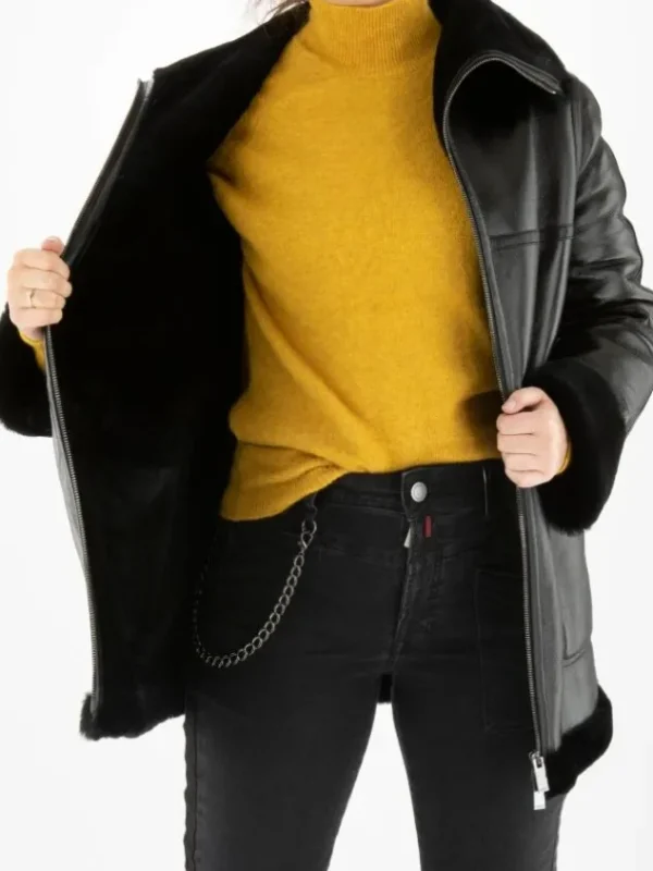 High coats OPPORTUNITY 762120 Black