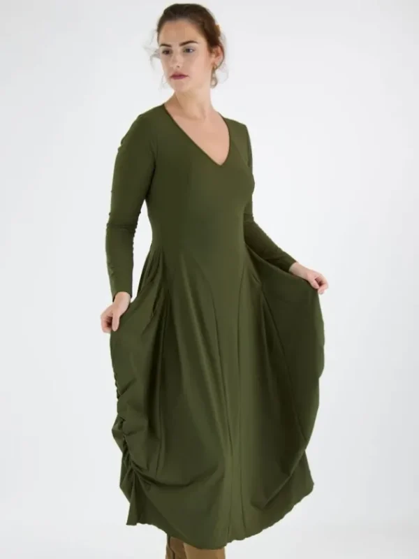 High dresses AT LENGTH S21777 Green