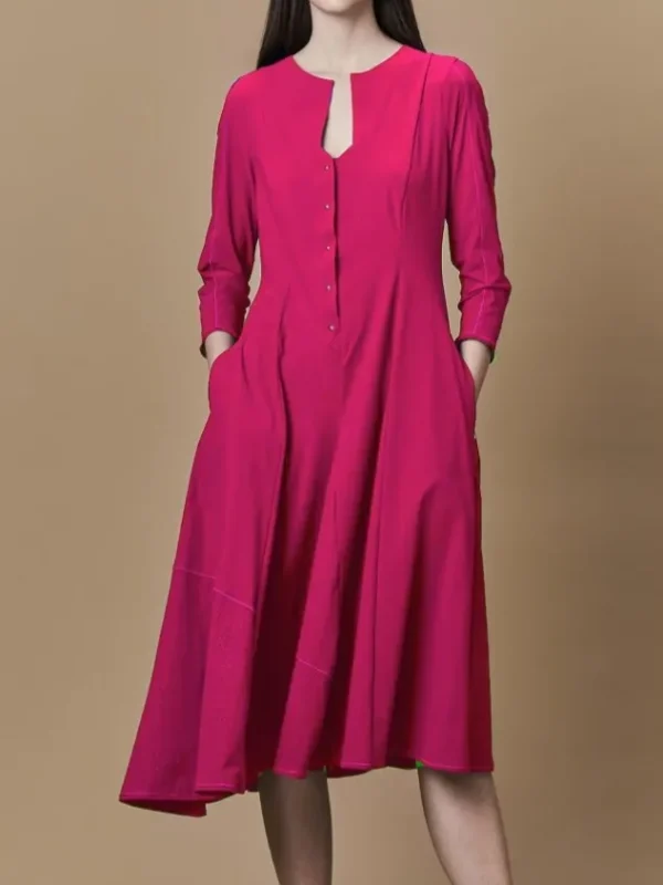 High dresses EXHIBIT S21734 Pink