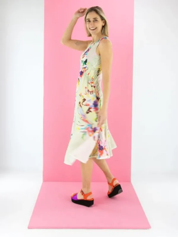 High dresses PEACEFULLY S21804 Multi color