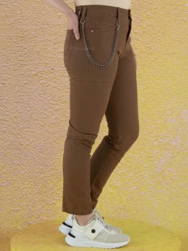 High jeans CHASE 702759 Brown