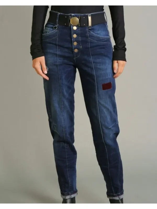 High jeans NIFTY 702608 Blue