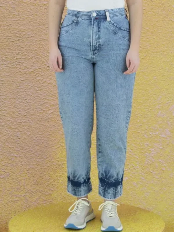 High jeans PITCH UP 702769 Blue