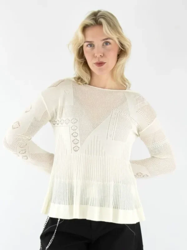 High pullovers ATELIER 751472 Cream White