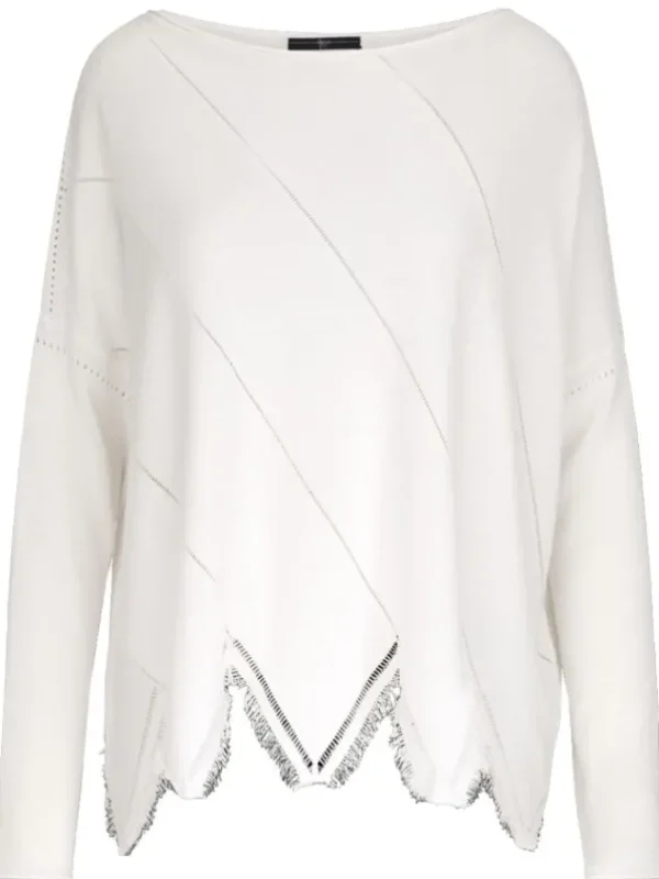 High pullovers CABARET 751616 Cream White