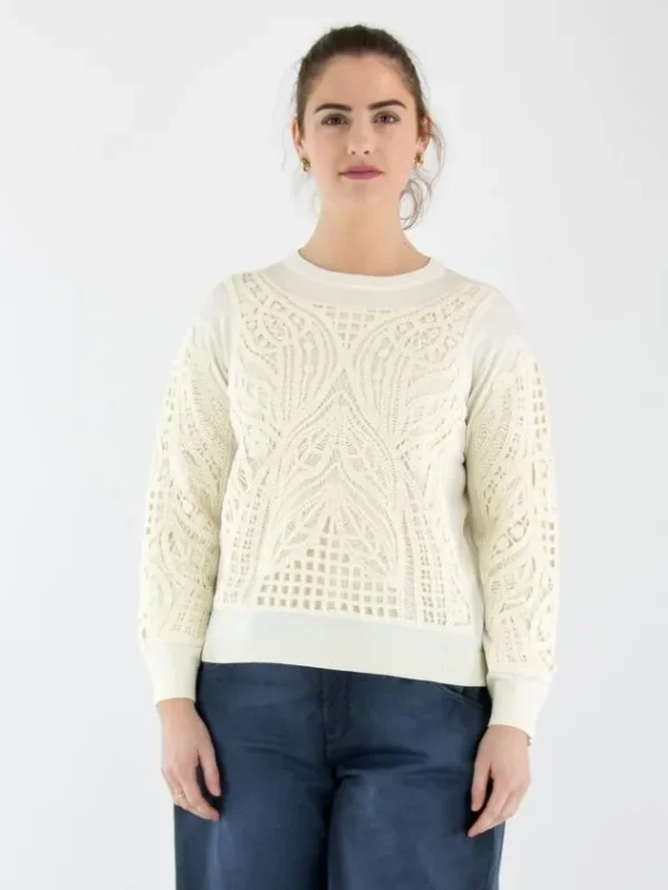 High pullovers COMMENDABLE 951023 Cream White