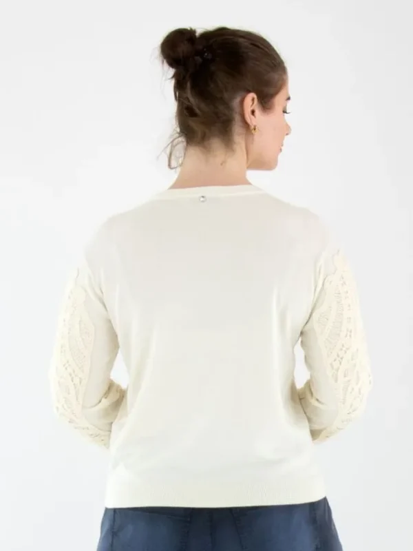 High pullovers COMMENDABLE 951023 Cream White