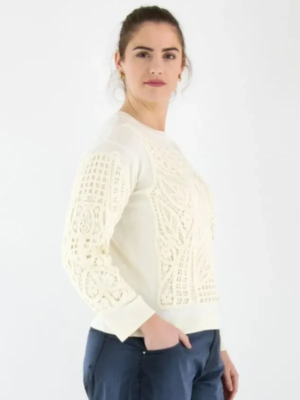 High pullovers COMMENDABLE 951023 Cream White