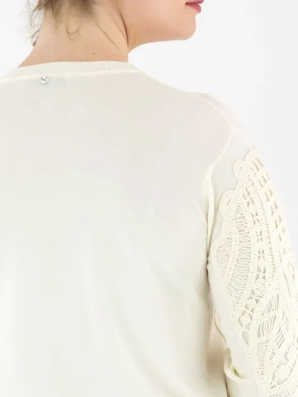High pullovers COMMENDABLE 951023 Cream White