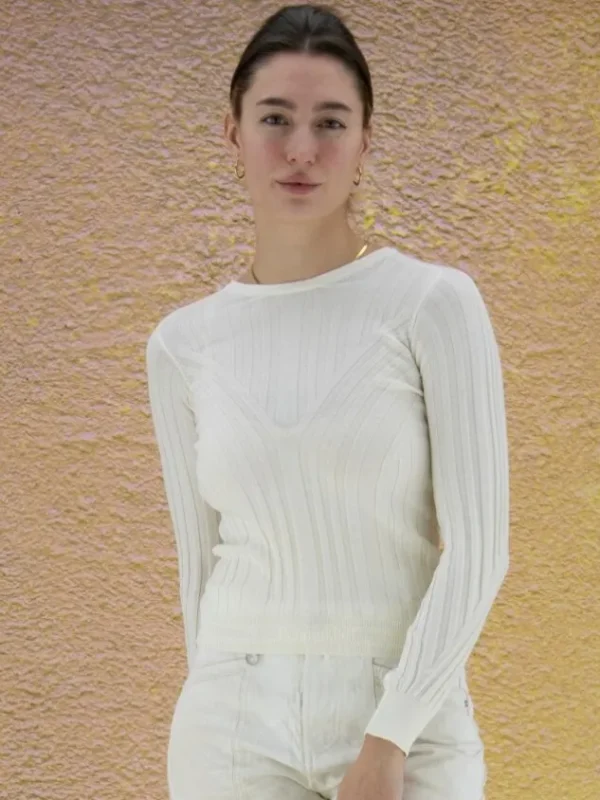 High pullovers PARTICIPATE S51274 Cream White