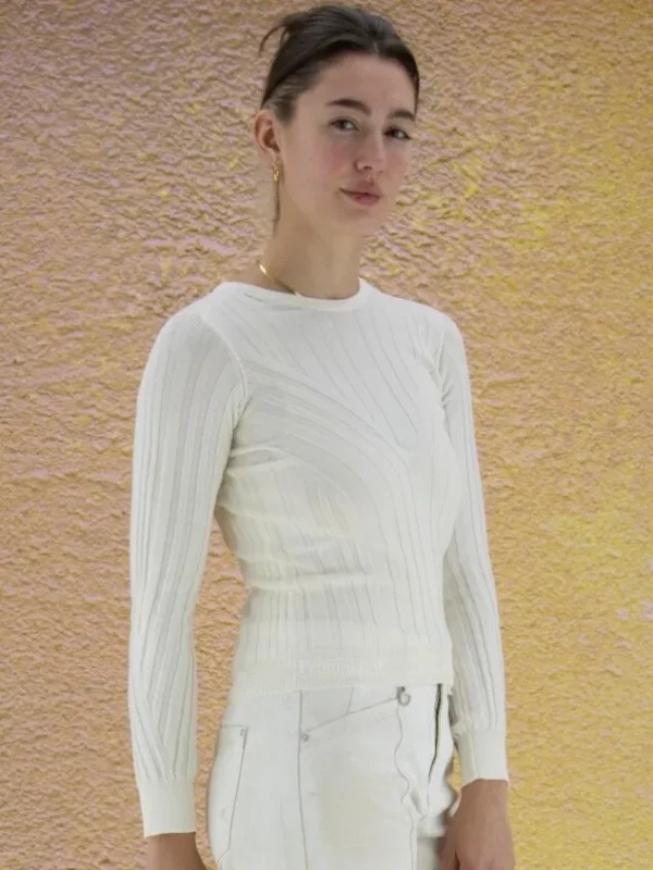 High pullovers PARTICIPATE S51274 Cream White