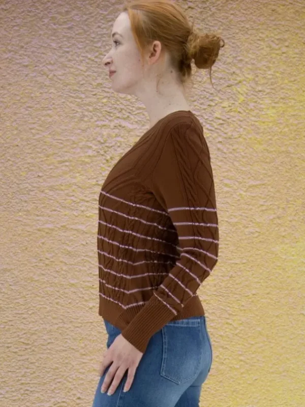 High pullovers REALIZE 751903 Brown