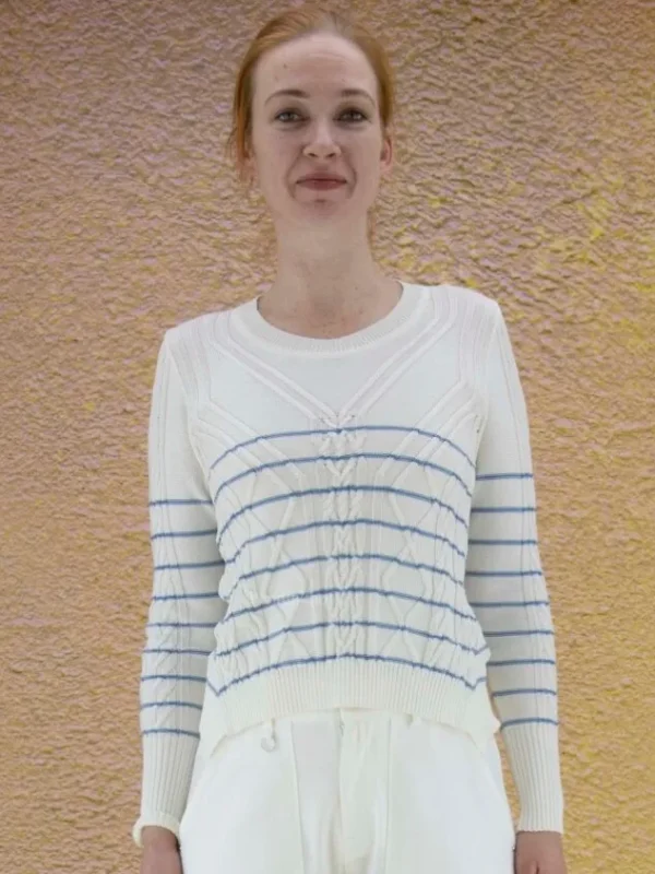 High pullovers REALIZE 751903 Cream White