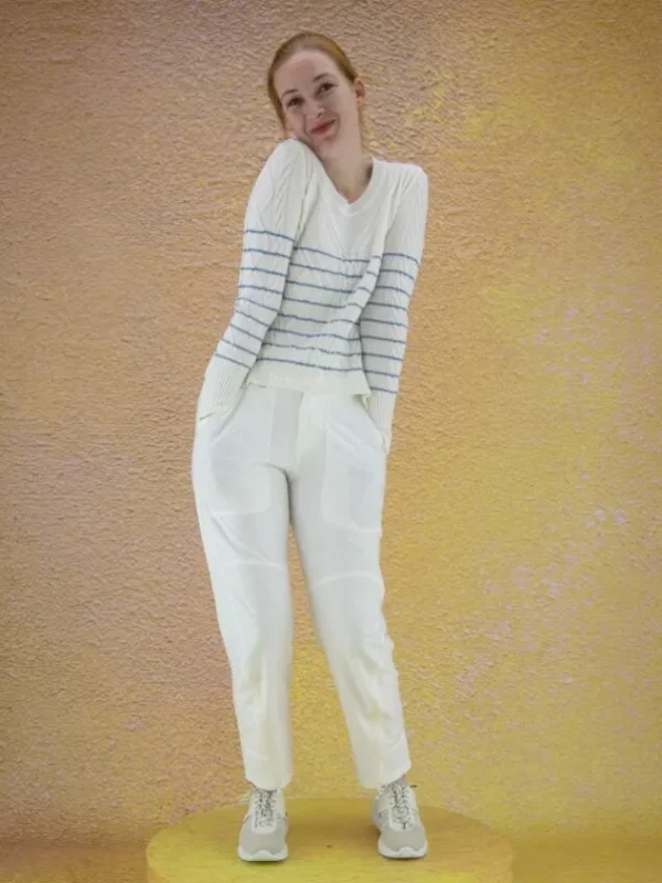 High pullovers REALIZE 751903 Cream White