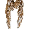 High scarves WINDING 990084 Cognac
