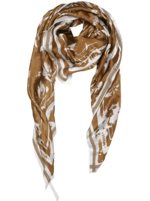 High scarves WINDING 990084 Cognac