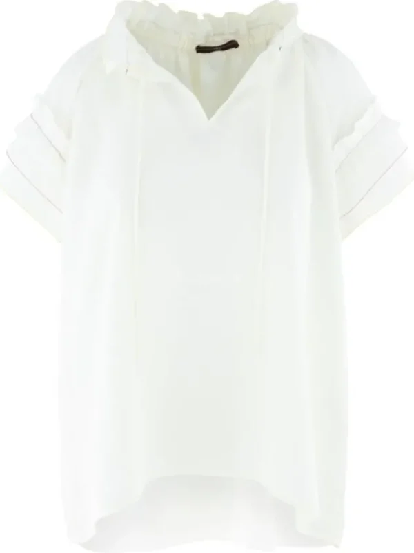High shirts EMBRACE S52254 Cream White