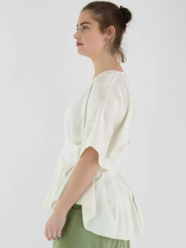 High shirts SHYNESS S52275 Cream White