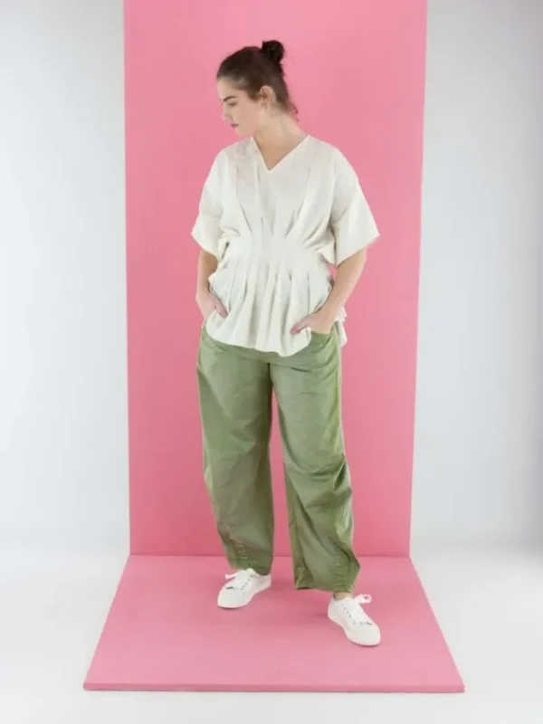 High shirts SHYNESS S52275 Cream White