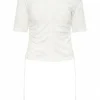 High shirts STITCH 752894 Cream White