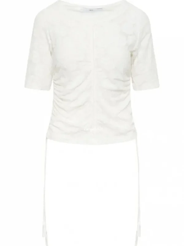 High shirts STITCH 752894 Cream White