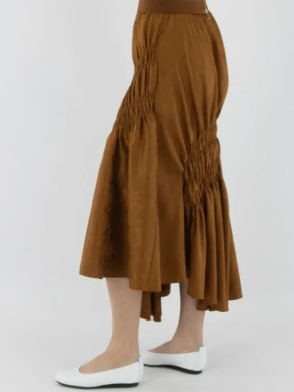 High skirts AUREOLE S20338 Cognac