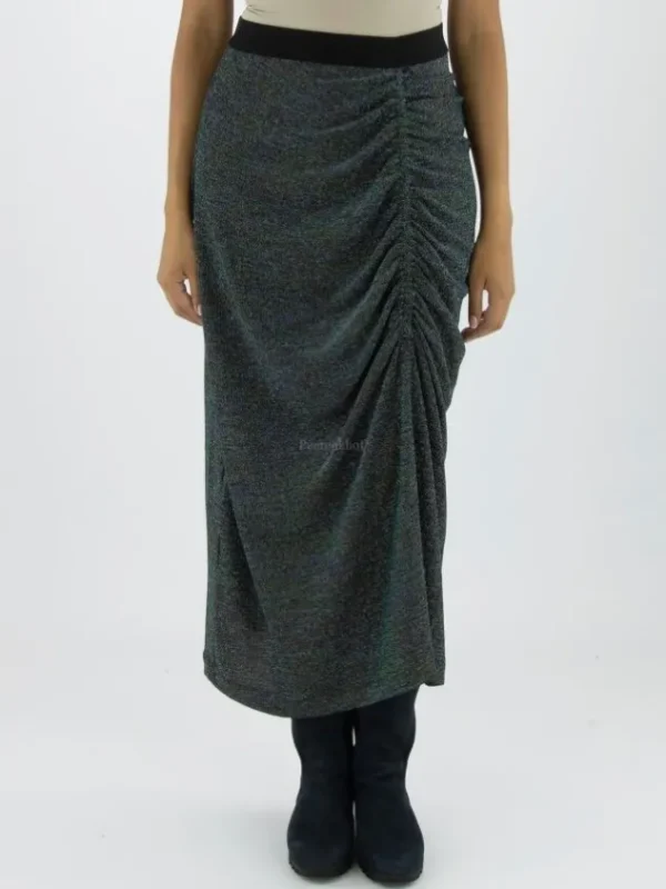 High skirts SCRUNCH UP Blue
