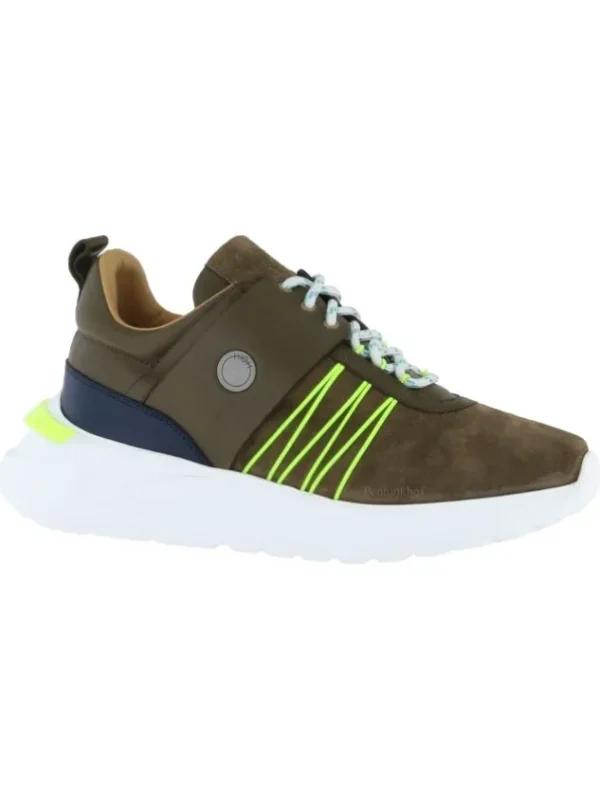 High sneakers COURANT S91026 Green