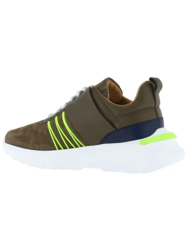 High sneakers COURANT S91026 Green