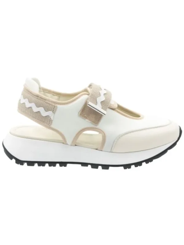 High sneakers RUNWAY 991048 Cream White