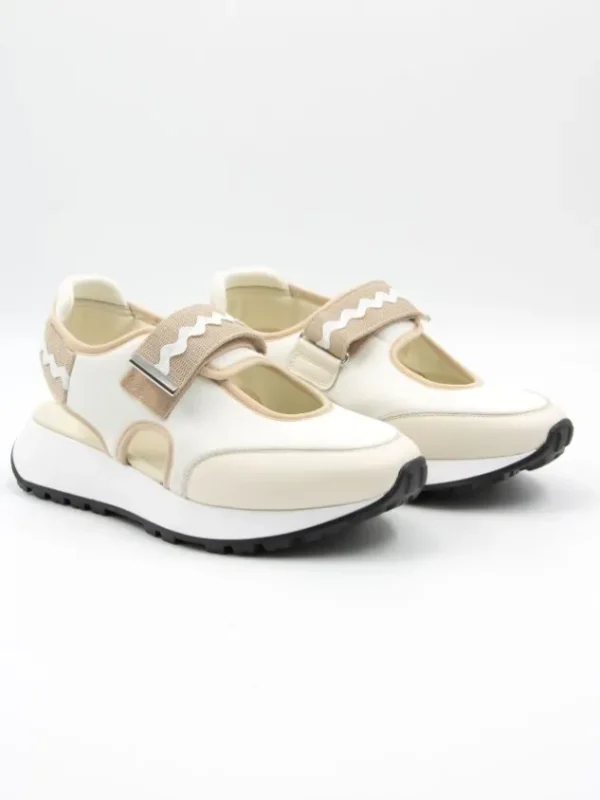 High sneakers RUNWAY 991048 Cream White