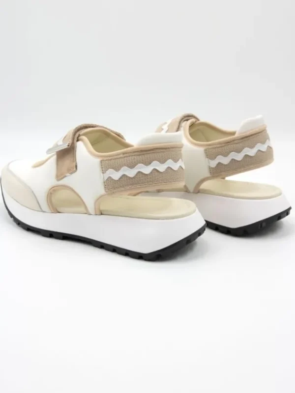High sneakers RUNWAY 991048 Cream White