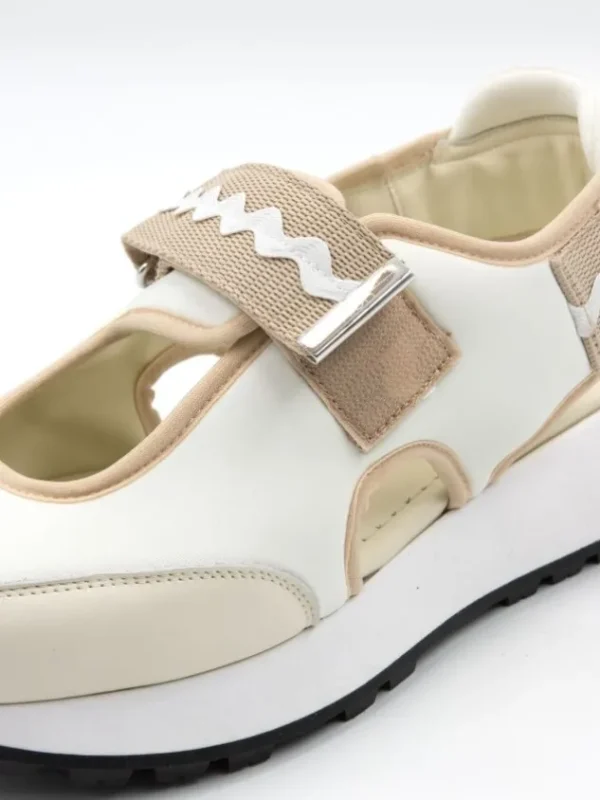 High sneakers RUNWAY 991048 Cream White