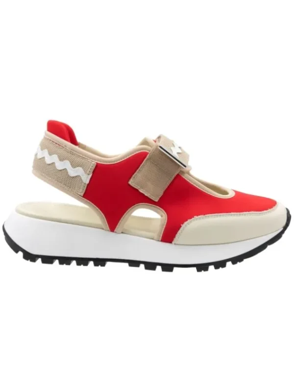 High sneakers RUNWAY 991048 Red